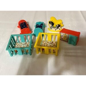 Fisher-Price 1970s Little People Nursery Set – Lot
